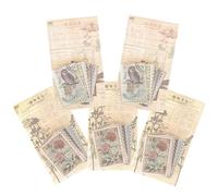 Gadpiparty Pegatinas Decorativas Vintage para Scrapbooking de Stickers de Estampillas Retro para Diy Incluye Plantas y Imágenes de Bosque Material de Durable para Diarios y Manualidades