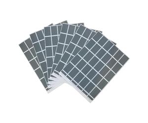 Gadpiparty Pegatinas Realistas de Panel Solar Fotovoltaico Negro de Papel para Modelos Arquitectónicos, Paquete de 6 Hojas, Herramienta Educativa Versátil para Clases de Ciencias y Diseño