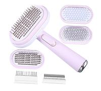 Gadpiparty Peine para Quitar el Pelo Mascotas Peine para Gatos y Cepillo de Aseo para Perros con Cabezales de Repuesto Cuidado y Limpieza de Mascotas Casa