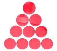 Gadpiparty Películas de Gel Adhesivas Rojas para Luz Cálida, 10 Unidades 7.4 CM, Filtros para Iluminación Fotográfica, Teatro y Aulas