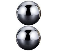 Gadpiparty Piedras de Whisky de Acero Inoxidable 304 Bolas de Hielo Metálicas Reutilizables de 38 MM Set de 2 Cubitos de Hielo para Bebidas Ideales para Whisky Vino y Cócteles Aptas