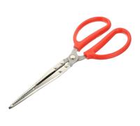 Gadpiparty Pinzas para Mariscos, Pinza para Cangrejos de Acero Inoxidable y Goma, Antideslizante, para Capturar Langostas y Cangrejos, Cocina y Preparación de Mariscos