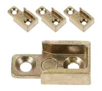 Gadpiparty Placa de Cierre de Ventana Abatible en Aleación de Zinc, 4 Piezas, Accesorio para Pestillo Instalación Sencilla en Ventanas de Hogar y Oficina