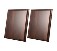 Gadpiparty Placas de Madera Maciza Blanco sin Terminar 20X25 CM 2 Unidades para Grabado DIY Placas de Trofeos y Premios Personalizables Adecuado para Eventos Deportivos y Reconocimientos