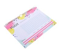 Gadpiparty Planificador sin Fecha para Seguimiento de Hábitos, Calendario Mensual y Semanal, Agenda Diaria Diseño Acuarela Claro, Material Papel Seguro, Organizador Personal Portátil