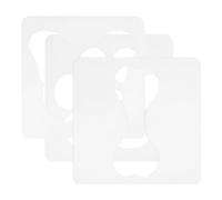 Gadpiparty Plantillas de Acolchado Acrílico Transparentes 3 Piezas Diseño de Huella de Mascota y Hueso, Regla para Máquina de Coser Doméstica, Compatibles para Patchwork y Costura