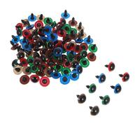 Gadpiparty Plastic Safety Eyes with Washers Round Craft Doll Eyes For DIY Puppets Crochet Animals Bear Dolls Toy Making Supplies