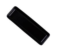 Gadpiparty Plato de Cerámica para Aperitivos y Sushi, Bandeja Alargada Negra, Adecuado para Servir en Hoteles, Restaurantes y Hogares