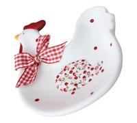 Gadpiparty Plato de Cerámica para Servir Postres Forma de Pollo, Fácil de Limpiar Fina Elaboración, Adecuado para Hogares y Restaurantes