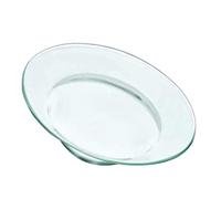 Gadpiparty Plato Quemador de Vidrio Transparente 12 Cm para Calentador de Cera y Lámpara Aromática, Bandeja Calentadora de Velas Reutilizable, Placa Resistente al Calor para Fragancias Hogar