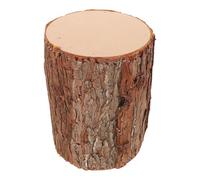 Gadpiparty Portavelas de Árbol de Navidad Textura Realista de Madera, Decoración Rústica para Centro de Mesa en Bodas y Eventos, Tronco Artificial de Madera de 20 X 15 Cm