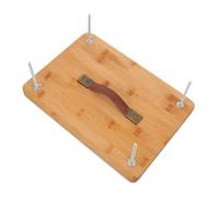 Gadpiparty Prensa de encuadernación de bambú de 33 x 23 cm, abrazadera de prensa de libros de madera con mango para manualidades y prensado de flores grandes, prensa manual de papel de madera adecuada