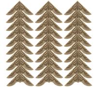 Gadpiparty Protector de Esquinas Metálico para Libros y Cuadernos 1mm, Color Antiguo, 30 Piezas, Esquinas para Álbumes y Fundas Protectoras Vintage, Adecuado para Decoración y Protección