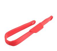 Gadpiparty Protector deslizante para motocicleta que reduce el desgaste de la cadena, cadena roja en forma de U, hecho de resistente, evita el barro y los desechos para motos de cross y conducción