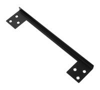 Gadpiparty Protector Negro de Pestillo para Puerta Abatible Hacia de Acero Inoxidable Diseño en L, Solución Duradera para Seguridad en Puertas