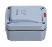 Gadpiparty Pulsador Timbre Exterior Resistente Agua con Luz LED Indicadora Botón Luminoso Estanco para Escuelas Almacenes y Garajes Diseño Sellado Antipolvo