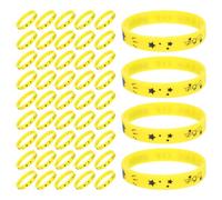 Gadpiparty Pulseras de graduación de silicona, suaves y resistentes a la deformación, accesorios de decoración de fiesta de graduación para adolescentes y profesores, 7.00X7.00X1.20CM, Silicona