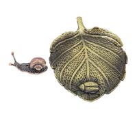 Gadpiparty Quemador de Incienso Japonés Hoja Verde Mariquita Soporte para Conos de Reflujo Decoración de Escritorio y Aromaterapia para Hogar Dormitorio y Sala de Yoga