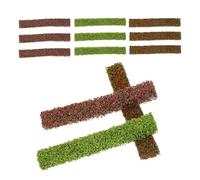 Gadpiparty Racimos de Flores Artificiales en Miniatura 12 Piezas, Decoración de Césped y Arbustos Simulados para Jardín en Miniatura, Adornos de Mesa de Arena y Paisajes de Hadas,