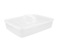 Gadpiparty Recipiente Apilable para Fermentar Masa de Pizza y Pan con Tapa y Asa Caja de Fermentación Reutilizable Bandeja para Levar Masa Portátil Ahorro de Espacio Fácil Limpieza