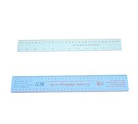 Gadpiparty Regla de Arcilla Plástica Flexible y Regla de Contracción Cerámica, Herramienta de Medición para Esculturas de Arcilla, Set 2 Piezas, Adecuado para Modelado y Manualidades