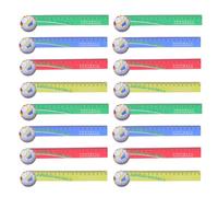 Gadpiparty Regla de Madera 18 Cm Diseño de Fútbol, 20 Unidades, Herramienta de Geometría y Premio Escolar, Adecuado para Recompensas de Estudio y Material Escolar en Aulas