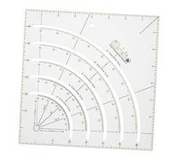 Gadpiparty Regla de Patchwork Acrílica Multifuncional para Costura y Acolchado Regla Curva Precisa para Medición de Ligera y Portátil para DIY