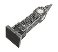 Gadpiparty Reloj de Mesa Torre del Reloj Británica de Metal Modelo Decorativo del Big Adorno Artístico Compacto y Funcional para Oficina y Hogar