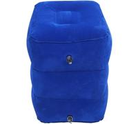 Gadpiparty Reposapiés Inflable de Viaje Cojín Ajustable y Superficie Flocada para Descanso Durante Vuelos y Trayectos Largos