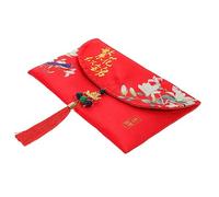 Gadpiparty Rojo Feliz para Dinero Sobres Rojos De Tela Hong Bao Chino Suministros para Bodas Paquete para Dinero