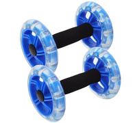 Gadpiparty Rueda Abdominal Doble para Hacer Abdominales Asas Antideslizantes, Ligera y Resistente de Pp y Pvc para Quemar Grasa y Fortalecer Músculos en Casa