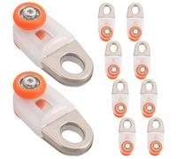 Gadpiparty Rueda de Cojinete Rodillo de Acero Inoxidable y Plástico | Previene Descarrilamiento, Instalación DIY Fácil, para Rieles Rectos, Funcionamiento Suave y Duradero