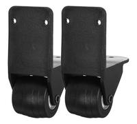 Gadpiparty Ruedas Giratorias de Repuesto para Maleta de Viaje Par de 2 Unidades Negras Rodamientos Metálicos Dobles Ruedas Pequeñas Silenciosas y Duraderas para Reparación de Equipaje