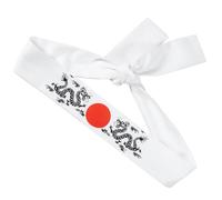 Gadpiparty Samurai - Diadema deportiva versátil de algodón auténtico, estilo japonés que no se decolora fácilmente, diseño tradicional para entrenamiento de karate y fiesta de cosplay