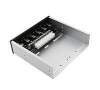 Gadpiparty Selector De Alimentación De Disco Duro para Computadora De Escritorio Controlador Inteligente De Múltiples Discos Conexión Estable De Pines Instalación Bahía Óptica