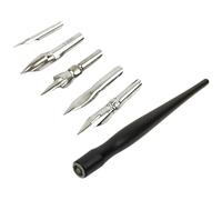 Gadpiparty Set de Bolígrafos para Dibujo Tinta Filtrante, Punta Fina Resistente a Manchas, Adecuado para Modelado, Material Plástico y Metal, Color Negro