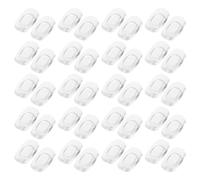 Gadpiparty Silicona Cuadradas Transparentes Comodidad Ultra Suave y Agarre Firme 20 Pares de Almohadillas Nasales para Gafas para Ideales para Actividades Diarias y Movimiento Activo
