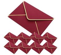 Gadpiparty Sobres Decorativos de Papel para Invitaciones, 50 Unidades Color Vino, Ideales para Bodas, Fiestas y Tarjetas de Felicitación