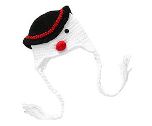 Gadpiparty Sombrero De Muñeco De Nieve Gorro De Punto a Crochet Disfraz De Bebé Adecuado para Fotografía De Baby Shower