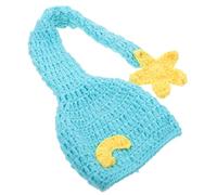 Gadpiparty Sombrero para Fotografía de Gorro de Crochet Hecho a Mano Accesorio para Fotos de Recién Nacido para Sesiones de Niña y Niño con Extremo Largo y Material