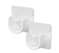 Gadpiparty Soporte adhesivo para barra de cortina de ducha: 2 soportes para barra de cortina sin perforación, soporte de barra de tensión de resorte, soporte de barra de ventana, colgador para cocina,