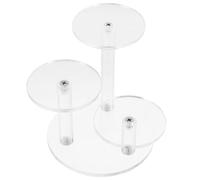 Gadpiparty Soporte de Exhibición Acrílico Transparente de 3 Niveles para Joyería Perfumes y Cosméticos Estante Organizador para Figuras Muñecos y Colecciones Resistente y Funcional para