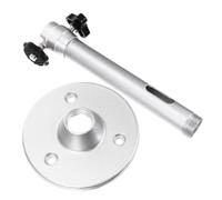 Gadpiparty Soporte de techo para proyector de aleación de aluminio montado en el techo, color plateado para uso doméstico