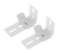 Gadpiparty Soporte en L Instalación Fácil y Fijación Segura Persianas Verticales de Hierro Blanco para Paquete de 2 Piezas para Cortinas Hogar