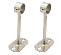Gadpiparty Soporte para Barra de Cortina de Ducha Resistente y Deforma de Acero Inoxidable, 2 Piezas Adecuado para Colgar Toallas y Ropa en Baño o Armario