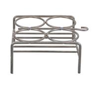 Gadpiparty Soporte para Crisol Metálico de Laboratorio de 4 Orificios Resistente a Alta Temperatura Soporte para Equipo de Laboratorio Estante Metálico para Experimentos y Organización de