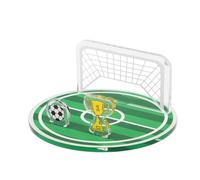 Gadpiparty Soporte para Teléfono Móvil de Escritorio en Acrílico Diseño de Campo de Fútbol Copa Internacional, Decoración Deportiva para Aficionados al Fútbol y Obsequio para Fiesta