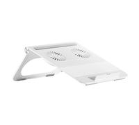 Gadpiparty Soporte Portátil para Ordenador con Doble Ventilador de Base Refrigerante Ligera y Estable con Almacenamiento Integrado Diseño Ergonómico para y Oficina