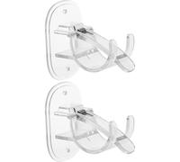Gadpiparty Soporte sin Grande Cortina Transparente de para Barra Pack Gancho Autoadhesivo Resistente, Accesorio Taladro Compatible 2 Unidades para Baño y Hogar Cortinas de Ducha