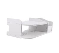 Gadpiparty Soporte Stb Soportes Titular del Enrutador Consola Flotante Montado Estantes para Consola Viviendo Pararse Estante para Montar Estante De Almacenamiento del Enrutador Blanco